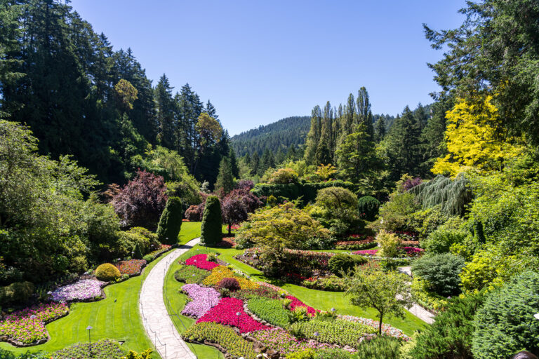 Sunken Garden - The Butchart Gardens - Bremerton Bay, BC